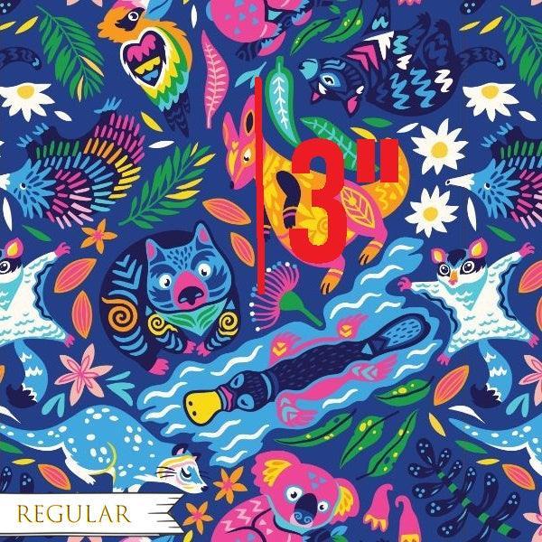 Unlimited Navy Australian Animals Fabric – made-to-order custom fabric by the metre | Fabric by Missy Rose