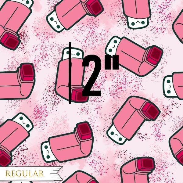 Unlimited Pink Asthma Puffer Fabric – custom printed pre-order fabric Australia | Fabric by Missy Rose