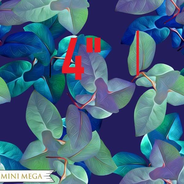 Unlimited Tropical Blue Leaves fabric – custom printed pre-order fabric Australia | Fabric by Missy Rose
