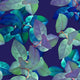 Unlimited - Tropical Blue Leaves