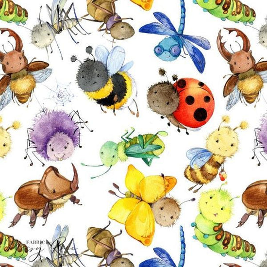 Load image into Gallery viewer, Cute Bugs Fabric
