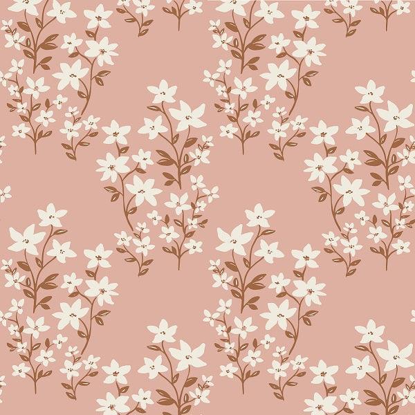 Indy Bloom Fabric Flower Child Ivy in Pink 05 – made-to-order custom fabric by the metre | Fabric by Missy Rose