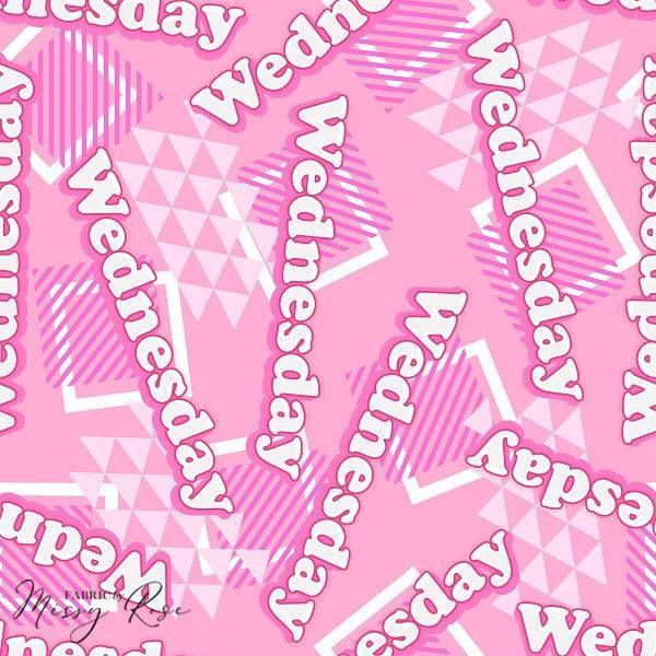 Unlimited Wednesday Pink Fabric – made-to-order custom fabric by the metre | Fabric by Missy Rose